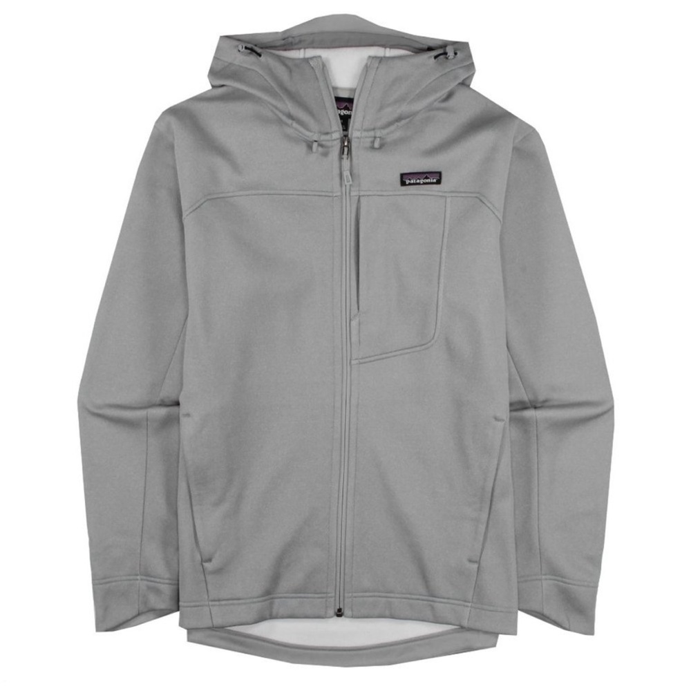 PATAGONIA Ukiah Hoodie in Drifter Gray Size XL — full zip